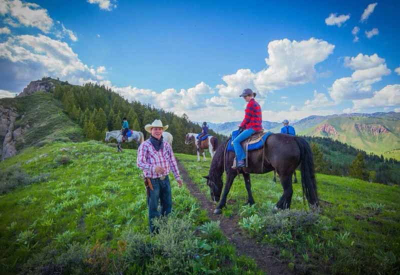 Mill Iron Ranch horseback riding activity Jackson Hole